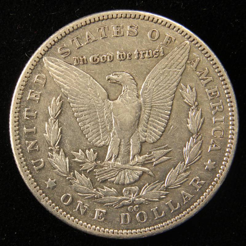1891 CC CARSON CITY MORGAN SILVER DOLLAR XF CLEANED