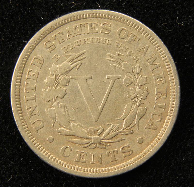 1899 LIBERTY V NICKEL VF