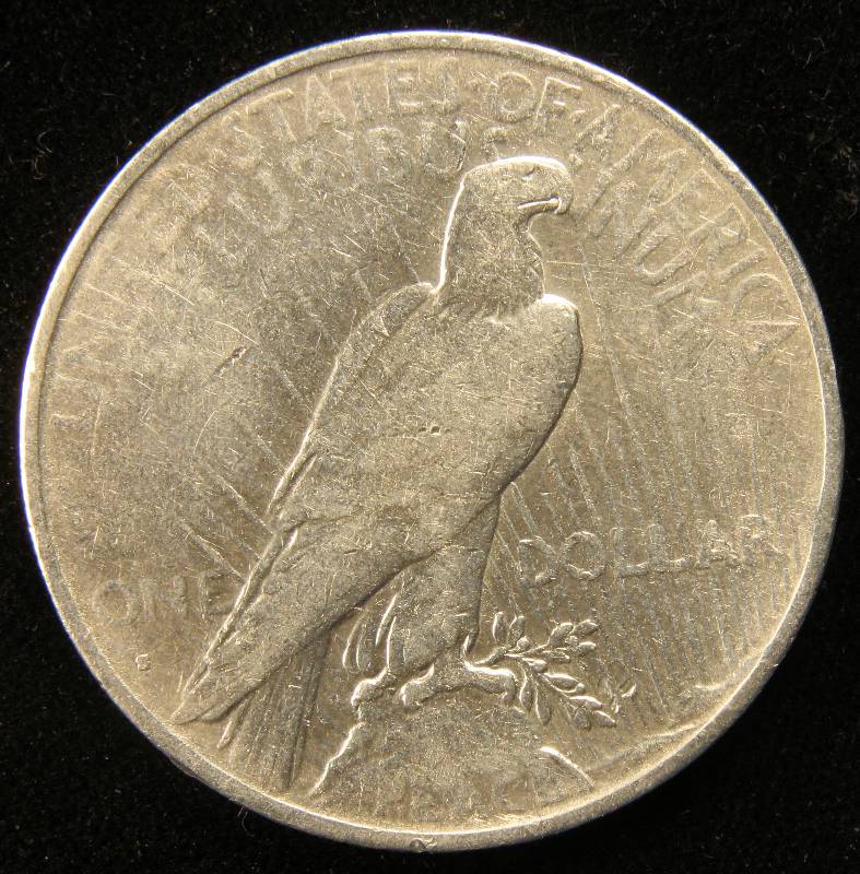 1935 S PEACE SILVER DOLLAR CLEANED BETTER DATE