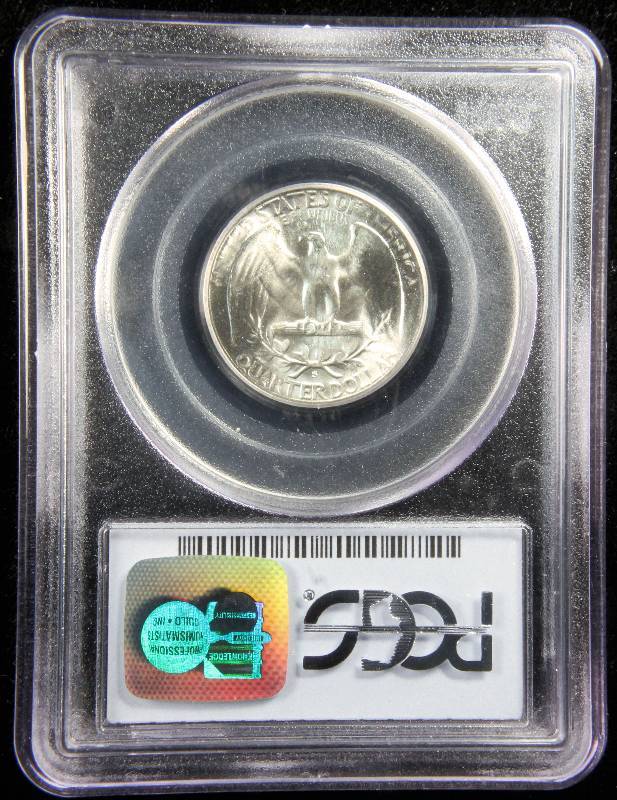 1946 S WASHINGTON SILVER QUARTER MS65 PCGS CERTIFIED
