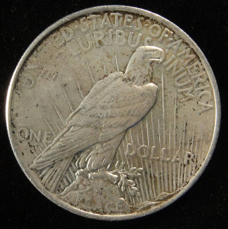 1924 PEACE SILVER DOLLAR XF CLEANED