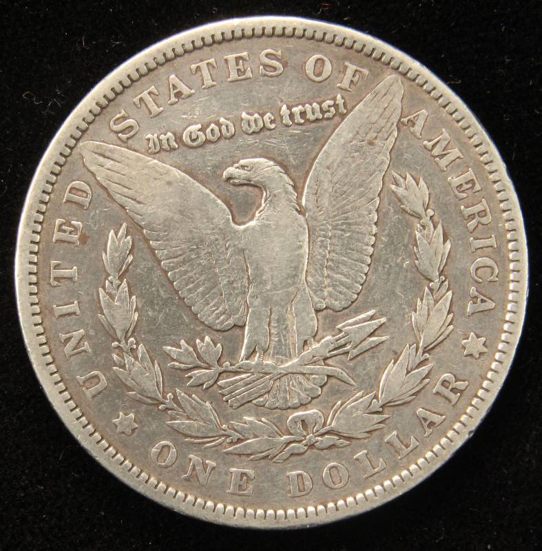 1890 MORGAN SILVER DOLLAR VF