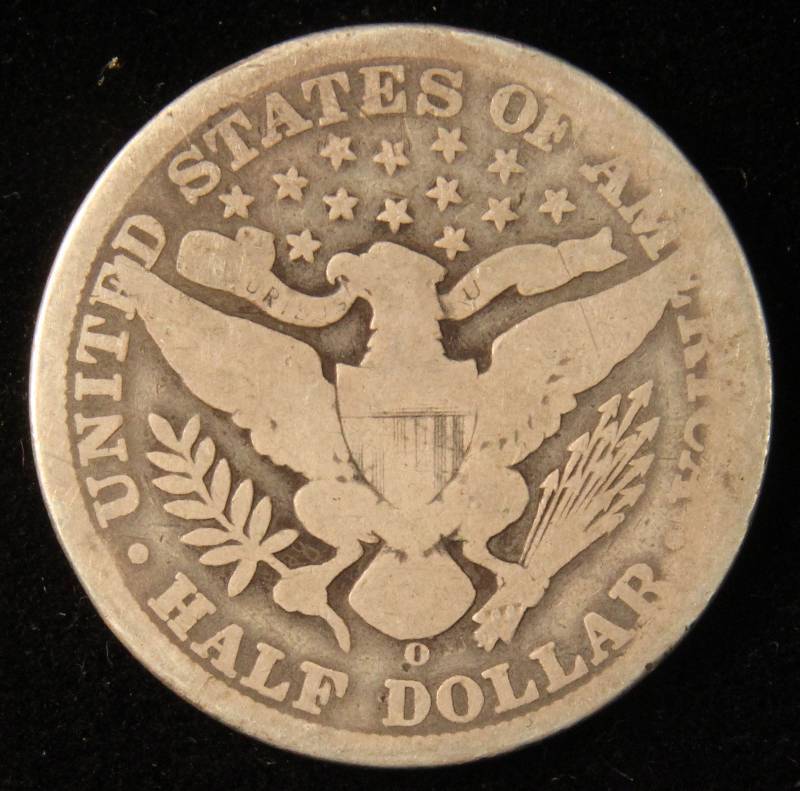 1898 O BARBER SILVER HALF DOLLAR