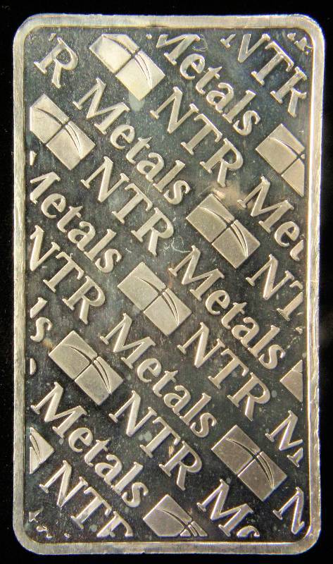 10 TROY Oz. .999 FINE SILVER BAR NTR METALS