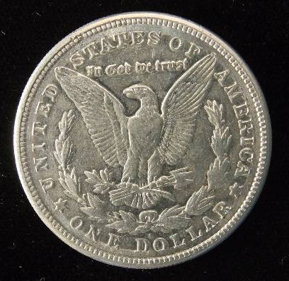 1921 S MORGAN SILVER DOLLAR AU CLEANED