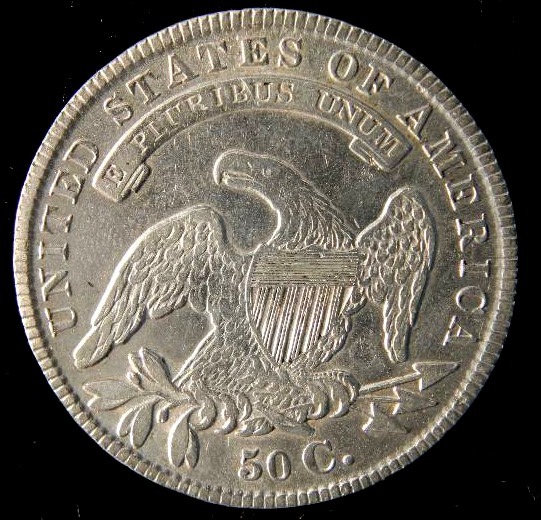 1836 BUST SILVER HALF DOLLAR XF