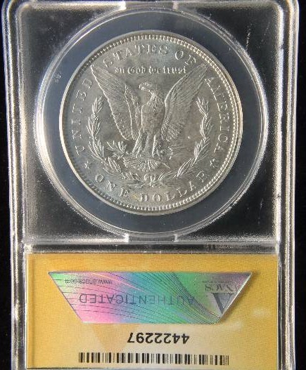 1887 MORGAN SILVER DOLLAR MS64 ANACS CERTIFIED
