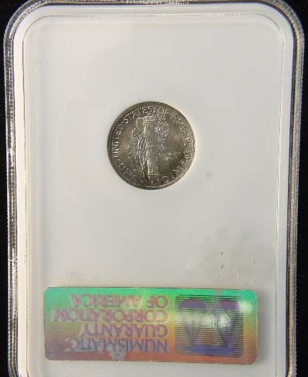 1942 S MERCURY SILVER DIME MS66 OLD NGC CERTIFIED