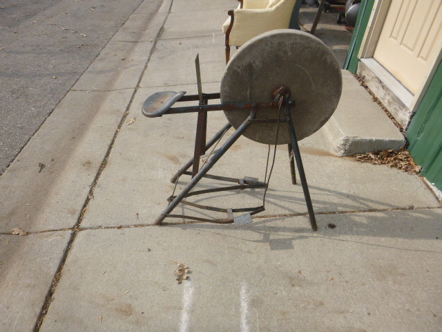Vintage Grinding Wheel