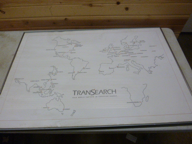 Transearch Map Framed Picture