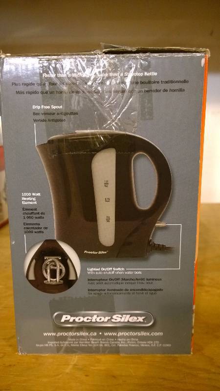 Proctor Silex Durable Kettle. Retails online at $18.99