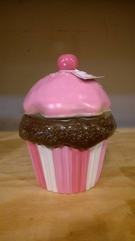 Ceramic Cupcake-shaped Cookie Jar