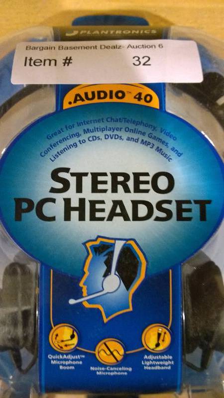 Plantronics Audio 40 Stereo PC Headset