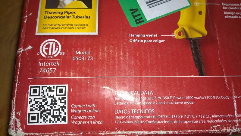 Wagner HT3500 Heat Tool. Retails New at $39.00