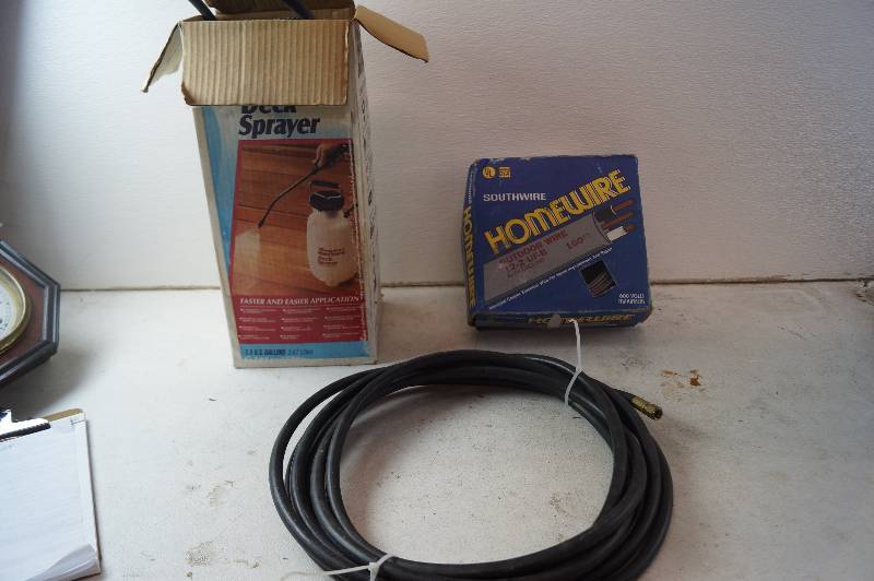 Deck Sprayer, Wire, Air Hose