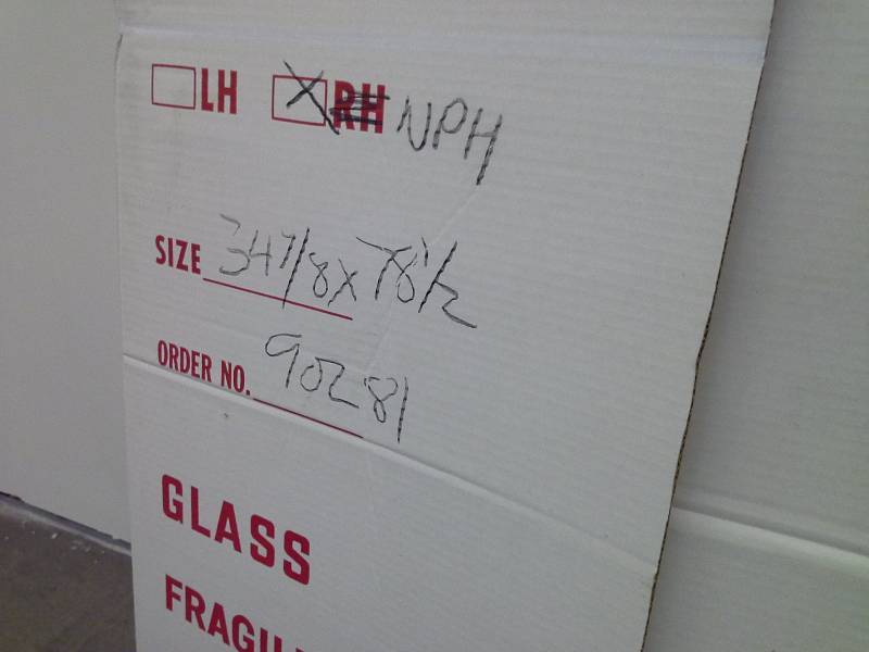 (2) Glass Doors