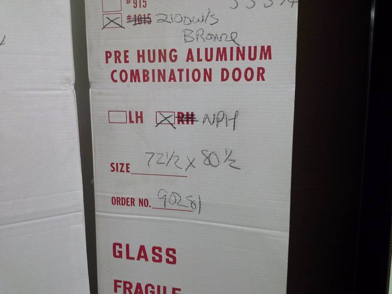 (2) Glass Doors