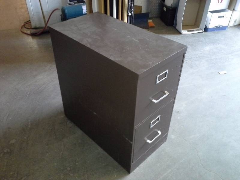 Metal 2-Drawer File Cabinet