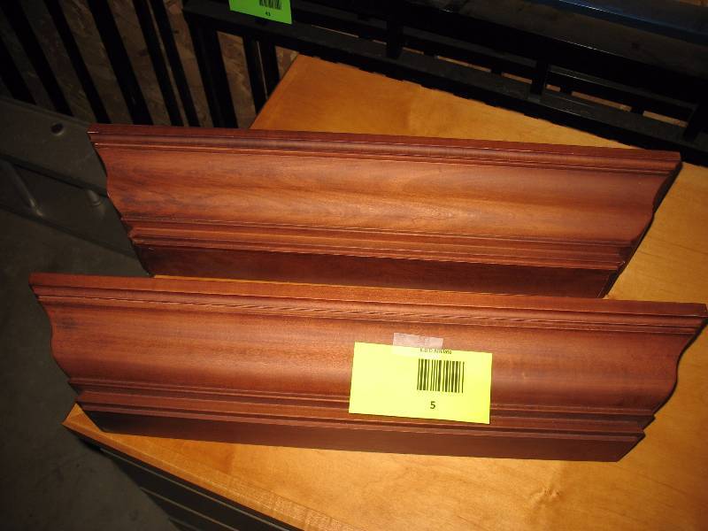 Cherry Crown Ledge Wall Shelves