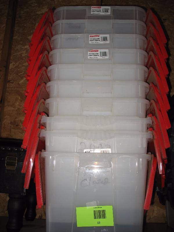 10- Plastic Storage Bins