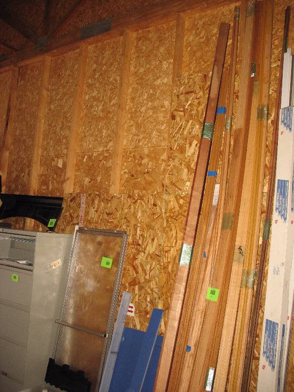 Bundle of prefinished wood trim pieces