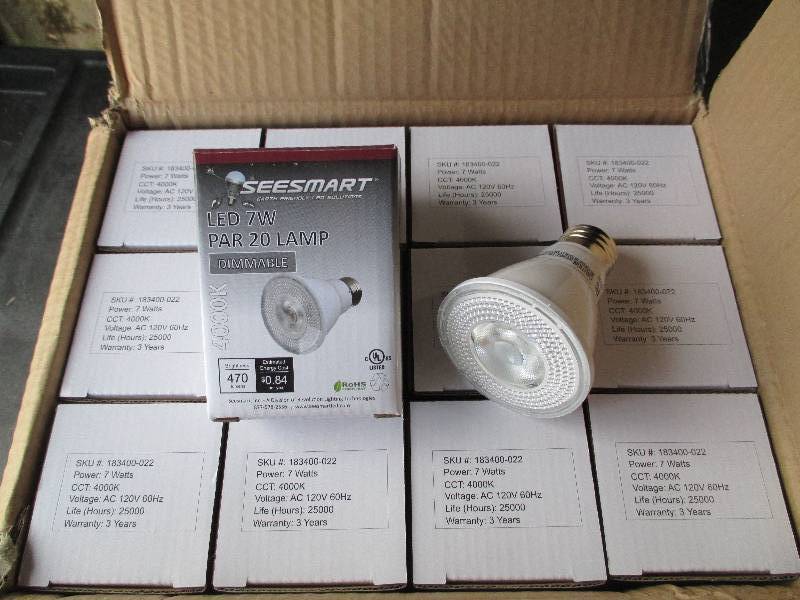 1 case of 24 LED Lights, PAR 20, 7W...