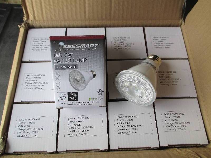 1 case of 24 LED Lights, PAR 20, 7W...