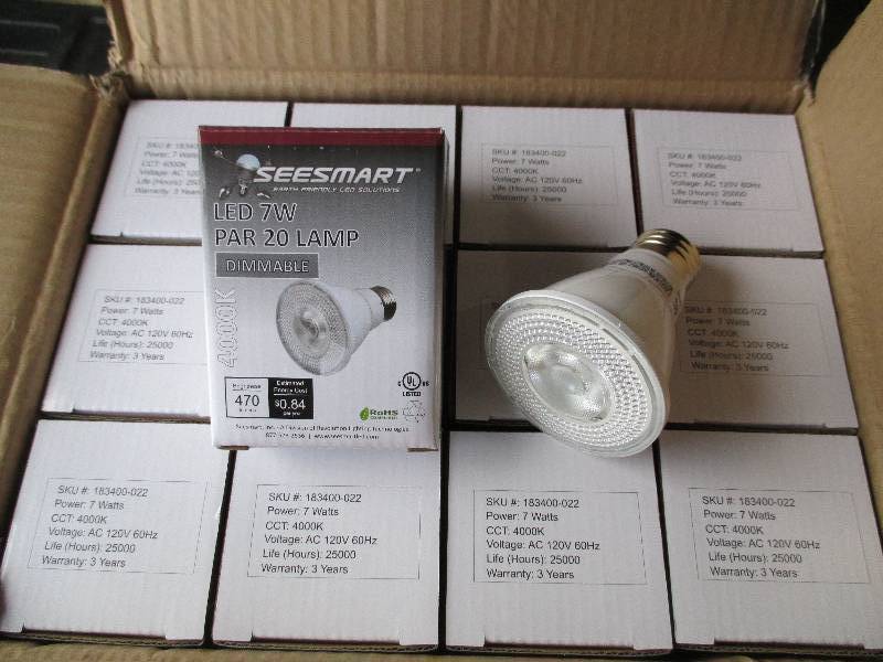 1 case of 24 LED Lights, PAR 20, 7W...