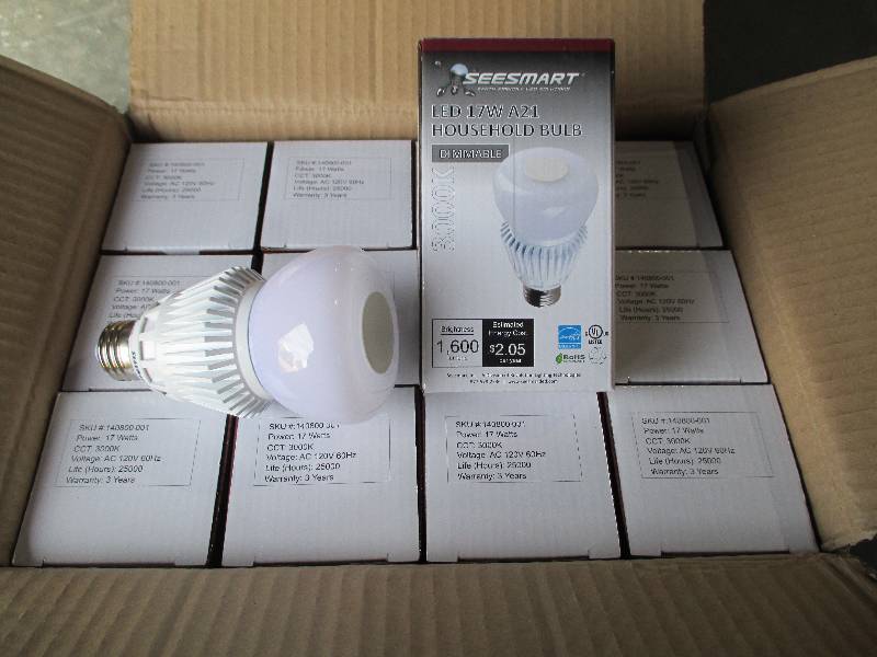 1 case, 24 LED lights, 17W 3000K A2...