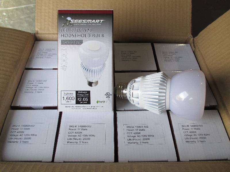 1 case of 24 LED lights, 17W 4000K ...