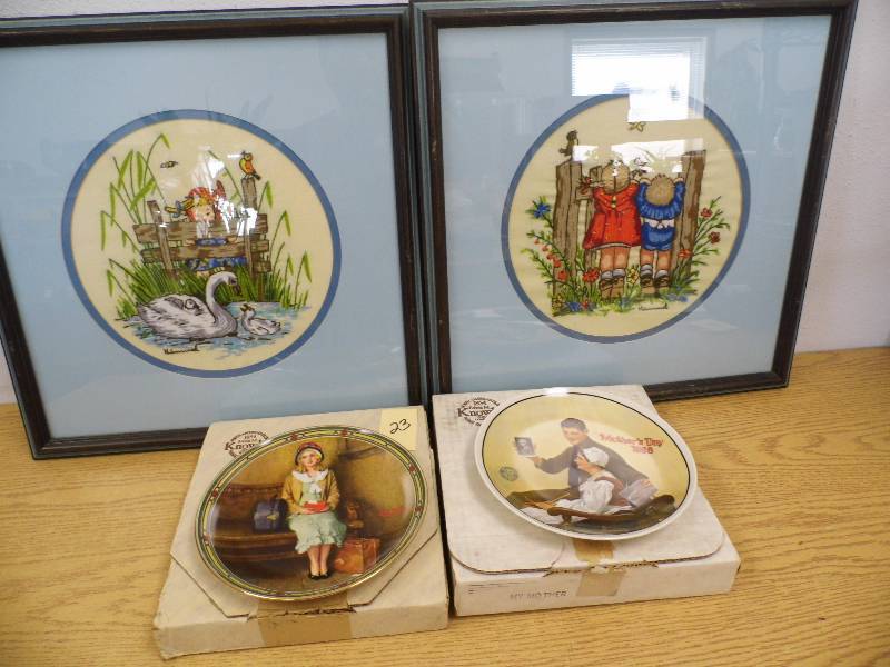 Hummel Needlepoint - Rockwell Plates