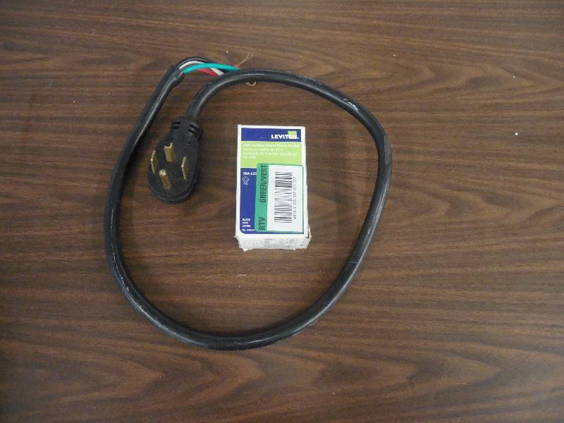 ELECTRIC RANGE POWER CORD AND OUTLET