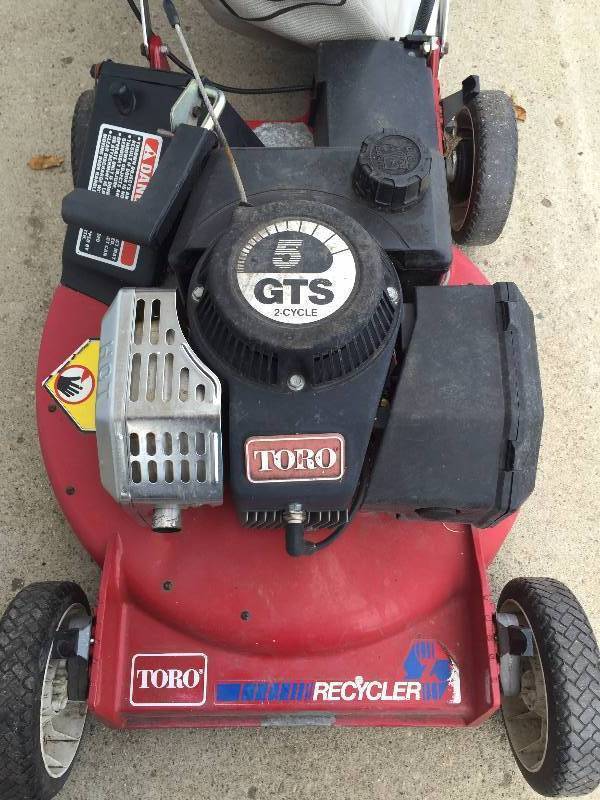 TORO MOWER RECYCLER WITH BAGGER