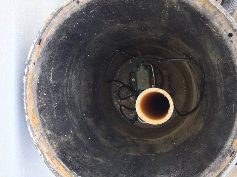 SUMP PUMP WITH BASIN