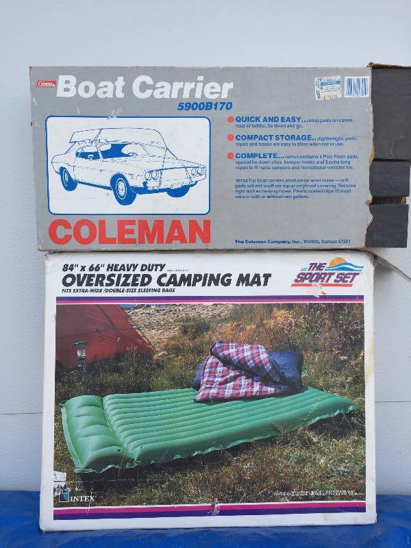 HAMMOCK, COT, CAMPING MAT, BOAT CARRIER AND CANOPY