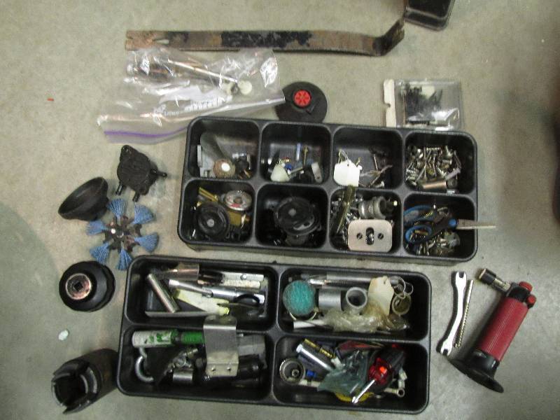 lot 114 image: 2 Organizers filled with assorted t...