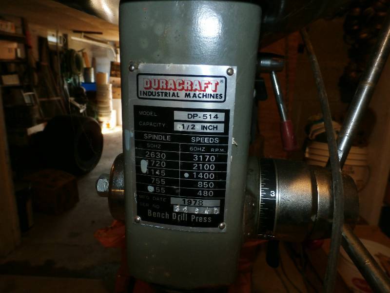 Dura Craft drill press