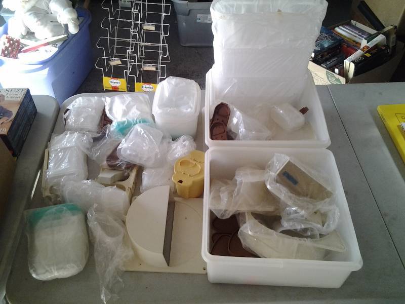 Box Lot Of New Tupperware
