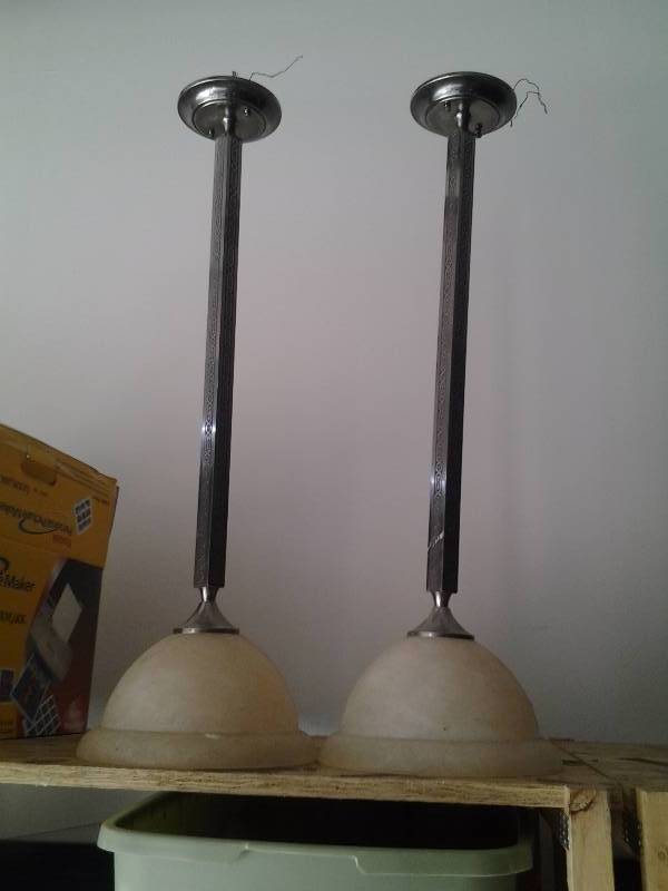2 Hanging Light Fixtures