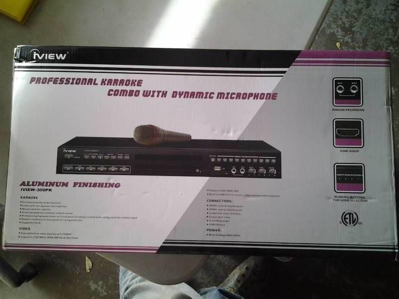 Iview Professional Karaoke Machine With Microphone In Box
