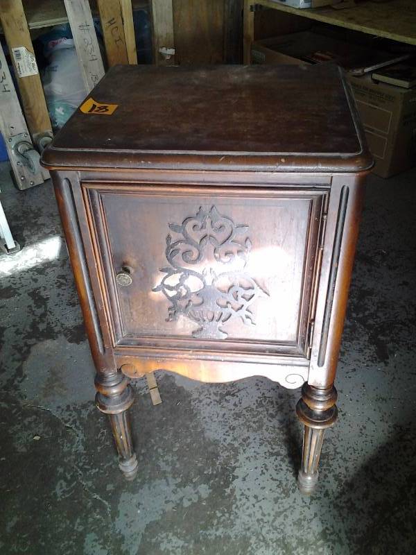 Vintage LP Storage Cabinet Single Door