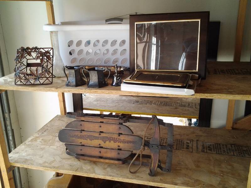 Decorative Wooden Sled & OtherWood Decor