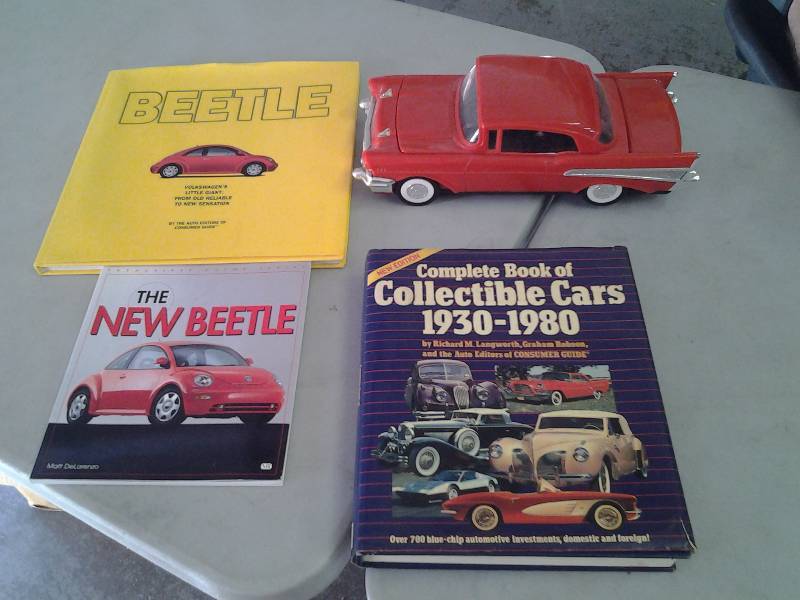 2- VW Books, Collectible Car Book, 1957 Chevy Cassette Rewinder (No Cord)