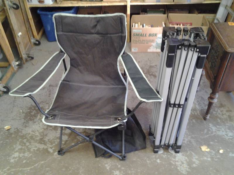 E-Z Up Canopy Frame, Camping Chair (Needs Repair)