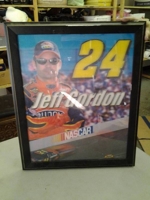 19 x 23 Framed Jeff Gordon Picture (Motion)