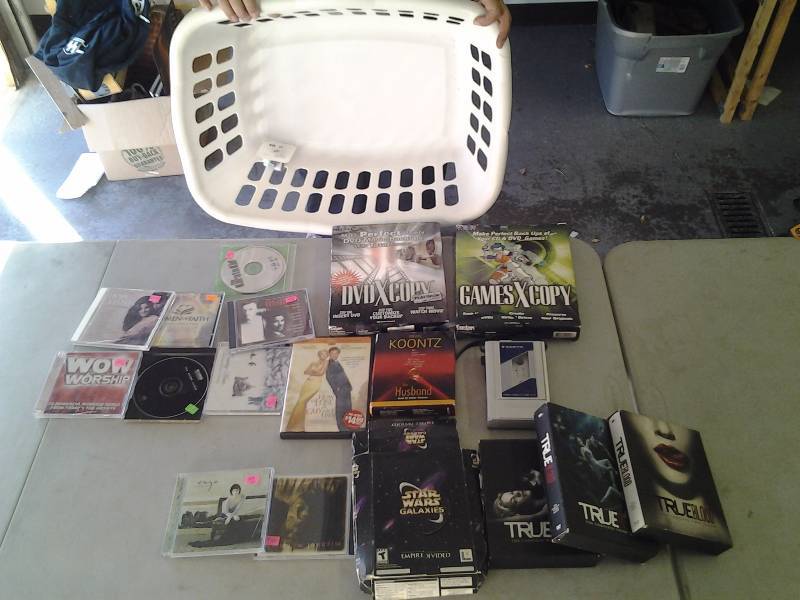 Software, DVDs, CDs, Audio Cassette Book & Player