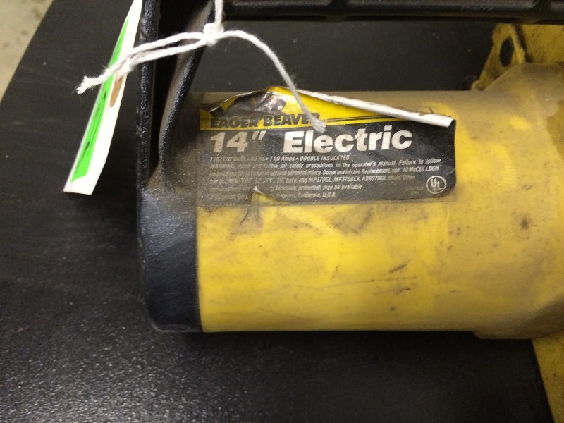 Eager Beaver 14 Electric Chain Saw - works