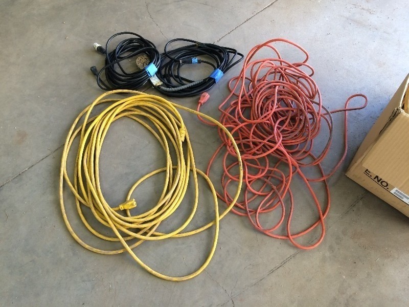 Extension cords and Power cords  Lot of 9