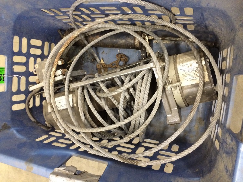 Winch and grease gun