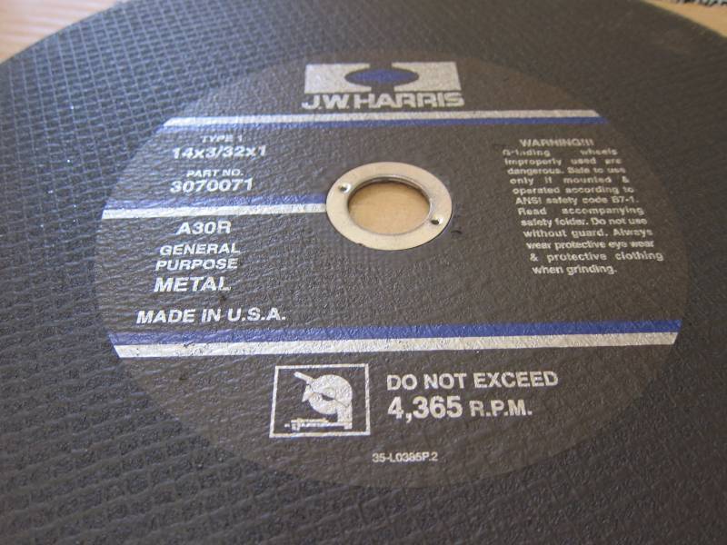 Chop Saw Cutoff Disks
